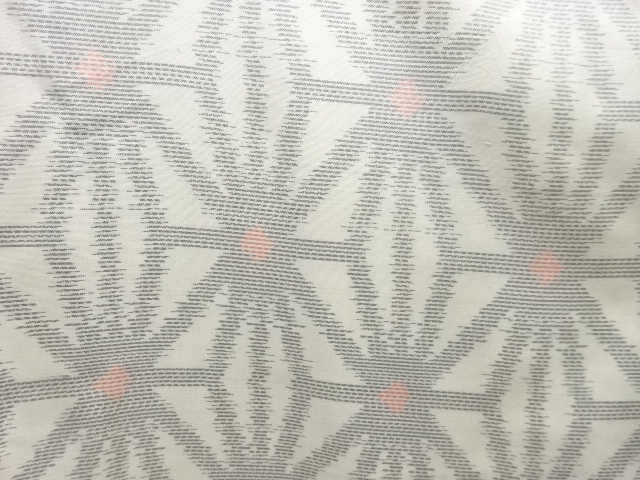 JAPANESE KIMONO / ANTIQUE KIMONO / SHIRO OSHIMA TSUMUGI / WOVEN ASANOHA